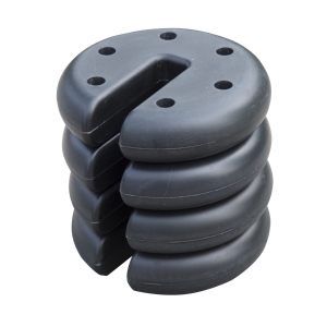 Outsunny Tent Weight Base, 4 pcs Anchor Weights-Black