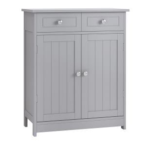 kleankin 75x60cm Freestanding Bathroom Storage Cabinet Unit w/ 2 Drawers Cupboard