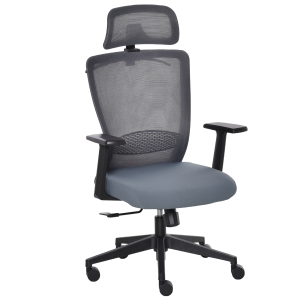 Fauteuil de bureau manager réglable tissu maille noir