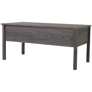 HOMCOM Lift Top Coffee Table, Modern with Storage Compartment, Convertible Tea Desk, Home Office Furniture, Tan