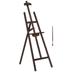 HOMCOM Chevalet d'artiste sur pieds dim. 51,5L x 71,5l x 134,5H cm inclinaison réglable 90° max. bois de pin