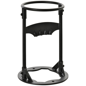 Outsunny Kindling Circular Cracker Freza manual de busteni Circular de lemne de foc din otel carbon pentru casa, camping si exterior, negru