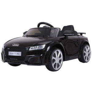 HOMCOM Kids Licensed Audi TT Ride-On Car 6V Battery w/ Remote Suspension Headlights and MP3 Player 2.5-5km/h Black
