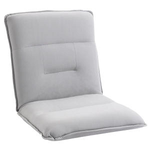 Fauteuil paresseux convertible réglable lin gris clair
