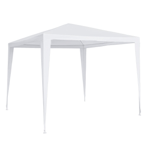 Outsunny 9x9 Ft Portable Canopy Party Tent Gazebo for Weddings Parties Outdoor Sunshade with Dresses Legs