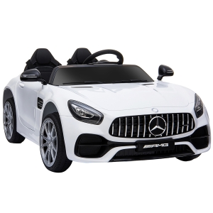 HOMCOM Coche Eléctrico Infantil Coche Juguete Niño 3 Años+ con Mando a Distancia con Música y luz Faro Delantero Carga 40kg 117x74x49cm