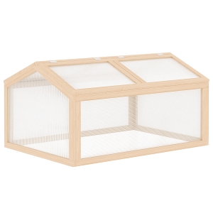 Outsunny Frühbeet Tannenholz 102 cm x 71 cm x 53 cm