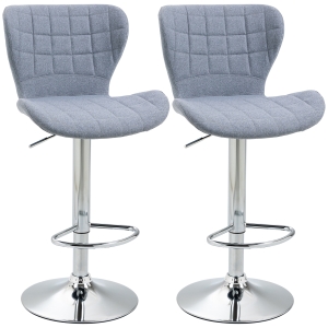 HOMCOM Lot de 2 chaises de salon design scandinave