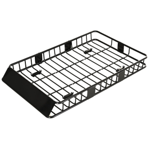 HOMCOM Universele dakkoffer autodakdrager dakbagagerek bagagemand bagagerek plank metaal zwart 162 x 99 x 16 cm | Aosom.de