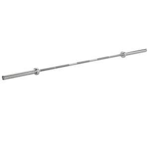 HOMCOM Steel Barbell Bar W/ Anti-slip Grip, Spring Collars, Home Gym Fitness Weight Bar
