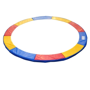 HomCom Copertura di Protezione per Trampolino Elastico Rosso Giallo e Blu Ø244cm