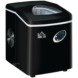 HomCom masina pentru gheata, 15 kg, neagra