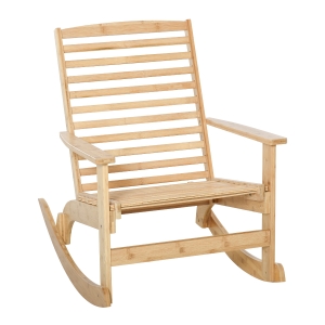 Tuin schommelstoel, relaxstoel, tuinstoel, bamboe multiplex naturel