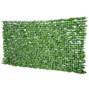 Outsunny Künstliche Hecke Sichtschutzhecke Terrasse Wanddekoration Wanddekoration Hellgrün 300 x 150 cm