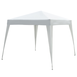 Outsunny Tonnelle barnum de jardin pop-up pliant 3L x 3l x 2,4H m acier polyester imperméabilisé anti UV avec sac de transport blanc