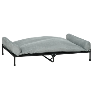 PawHut Brandina per Cani Rialzata con Cuscino Rimovibile, Cani fino a 30kg, 120x80x30cm