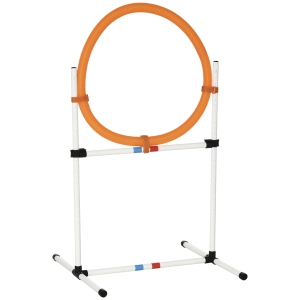 PawHut Set pentru dresaj cu geanta de transport, 74.5x66x91cm, Alb si Portocaliu
