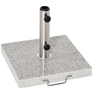 Outsunny 30 kg Marble Umbrella Base-Hemp Grey