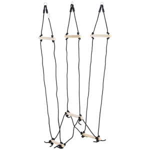 Outsunny Kletterseil mit Holzsprossen, für Kinder 3-14 J., 88 x 40 x 165 cm