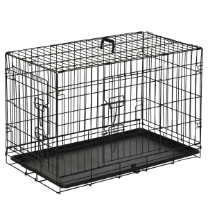 PawHut transportkooi transportbox draadkooi hondenbox kooi metaal inklapbaar