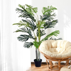 Outsunny 150cm Artificial Palm Tree, with Pot
