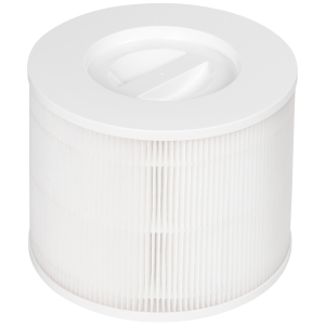 HOMCOM Filtro de Substituição H13 HEPA para Purificador de Ar com Função de Eliminar Virus Poeira e Alérgenos Filtro de Carvão Ativado para Utilização por 6 Meses 19,3x19,3x14,8cm Branco