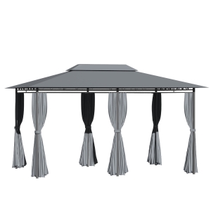 Tonnelle barnum 3L x 4l x 2,65H m gris