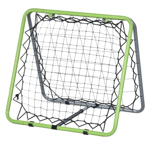 HOMCOM Football Training Net, Soccer Kickback Target Goal Both Side Rebounder Net, Adjustable Angle Goal Training Set for Kids and Children to Practice in Playground, Backyard