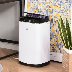 HOMCOM 20L/Day 8000ML Portable Dehumidifier 3 Modes Auto Shut Off Silent Moisture Air Cleaner for Basement, Bedroom, Bathroom, Living Room, RV