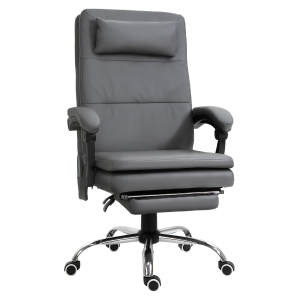 Fauteuil de bureau direction massant avec repose-pied