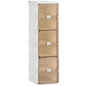 HOMCOM Móvel Sapateiro Dobrável Organizador de Sapatos com 3 Portas Magnéticas 3 Prateleiras para 6 Pares de Sapatos para Entrada Corredor Dormitório 27x34x99cm Branco e Marrom