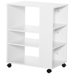 Vinsetto Armario para Impresora Mueble Auxiliar de Oficina Dormitorio Cocina Salón 60x40x75,8 cm Blanco