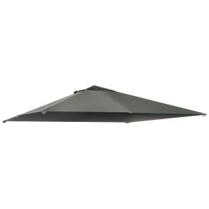Outsunny Pavillondach, Ersatzdach für Pavillon, Pavillonabdeckung, Sonnenschutz Polyester, Dunkelgrau, 3 x 3 m