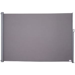 Outsunny® Seitenmarkise Sichtschutz Sonnenschutz Seitenrollo Polyester Grau 300x200 cm