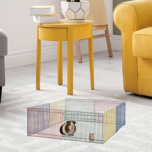 PawHut tarc modular pentru animale mici, 8 piese, 69x69x23cm