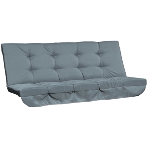 Outsunny Sitzkissen Sitzauflage für Hollywoodschaukel 170 x 100 x 8cm Dunkelgrau