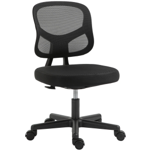 Vinsetto Sedia da Ufficio Ergonomica con Braccioli e Supporto Lombare