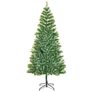 HOMCOM Christmas Tree 2.1M W/ Metal Stand 
