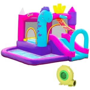 Château gonflable enfant - gonfleur, sac de transport - Oxford multicolore