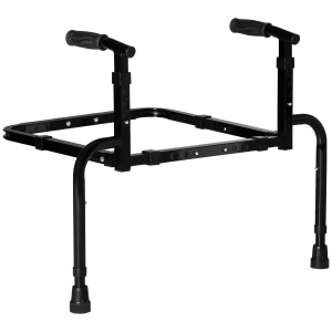 HOMCOM Barra de Apoio para Sofá com Altura e Largura Ajustáveis Apoio para Levantar do Sofá para Idosos 72,5-90,5x51-59x57-77cm Preto