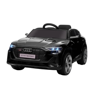 HOMCOM Macchina Elettrica per Bambini 12V con Telecomando, Velocità 3-5km/h, Luci e Musica, Età 3-5 Anni, Nero