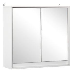 Mueble De Baño Bajo Lavabo Con 2 Puertas Y Estante, Blanco 60x30x60cm - Estilo Moderno Montaje Fácil