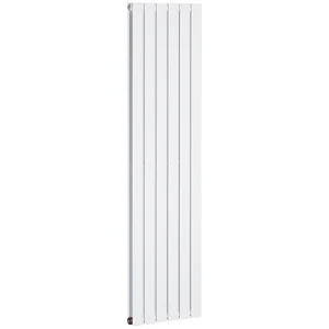 HOMCOM Wall-mounted Heater Water-filled Heat , Centralised Space Heater, Horizontal Designer Radiators, for Bedroom Home Office, White
