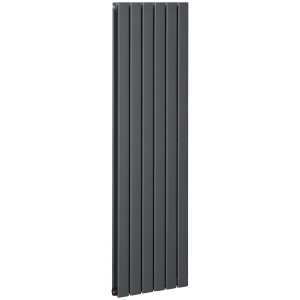 HOMCOM 46 x 160cm Space Heater, Water-filled Heater for Home, Horizontal Designer Radiators, Quick Warm up, Living room, Study, Bathrooms, Grey