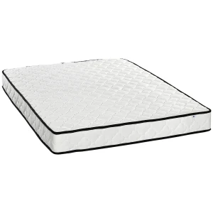 HOMCOM Luxury King Size Mattress, Pocket Sprung with Breathable Foam, Individually Wrapped Coils, 200x150x18cm, White
