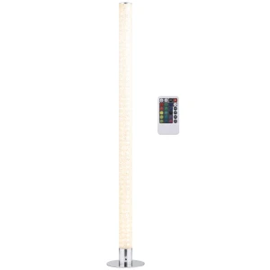 HOMCOM RGB Floor Lamps Dimmable Corner Lamp with Remote Control, LED Modern Mood Lighting for Living Room Bedroom Gaming Room
