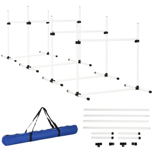 PawHut Set de 4 Obstacles pour Chien 95 x 65 x 95 cm