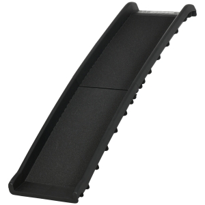 PawHut Rampa Plegable para Perros y Gatos con Superficie Antideslizante para Coche Cama Sofá 155x39x14 cm Negro