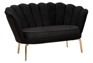 Divano Vienna Plus Nero cm 136X76X78