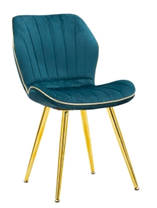 Sedia Paris Space Ottanio /Gold Set 2 Pz cm 46X58X77